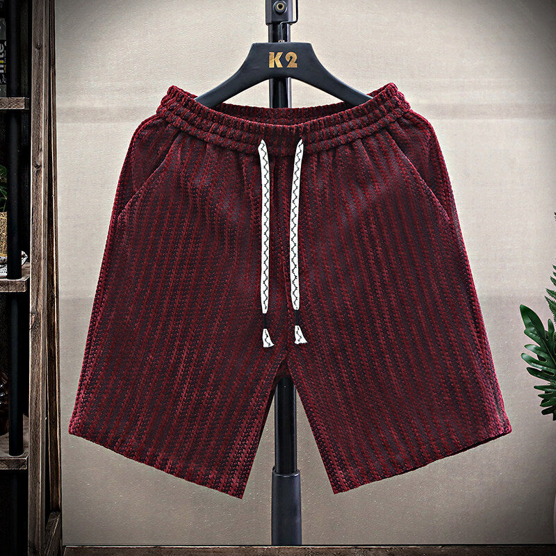Loose-Fit Striped Versatile Shorts