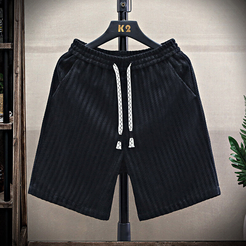 Loose-Fit Striped Versatile Shorts