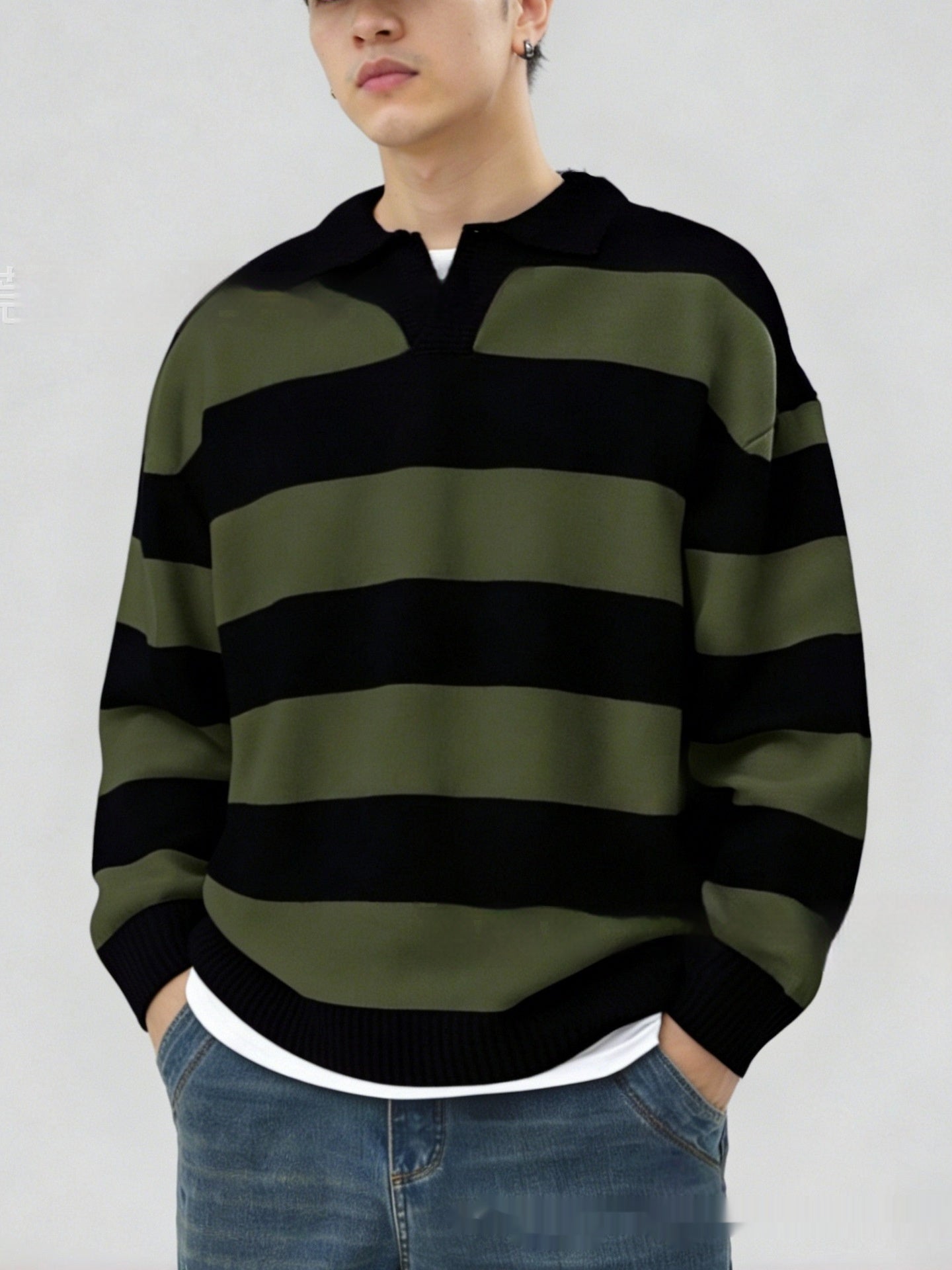 Men's Casual V-Neck Pullover
